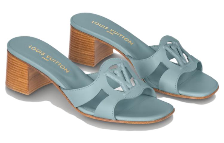 (WMNS) LOUIS VUITTON Isola 45mm Sandals 'Teal' 1ABYSE