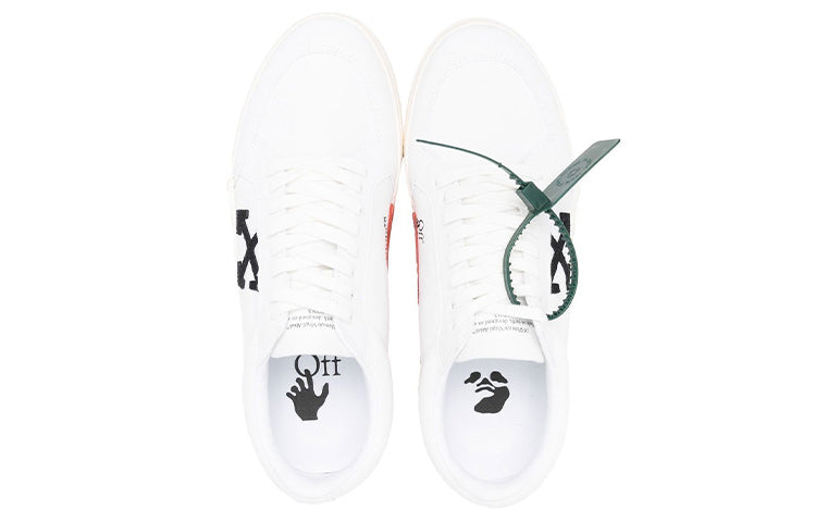 Off-White Vulcanized Low Canvas 'White Black Orange' OMIA085C99FAB0020110