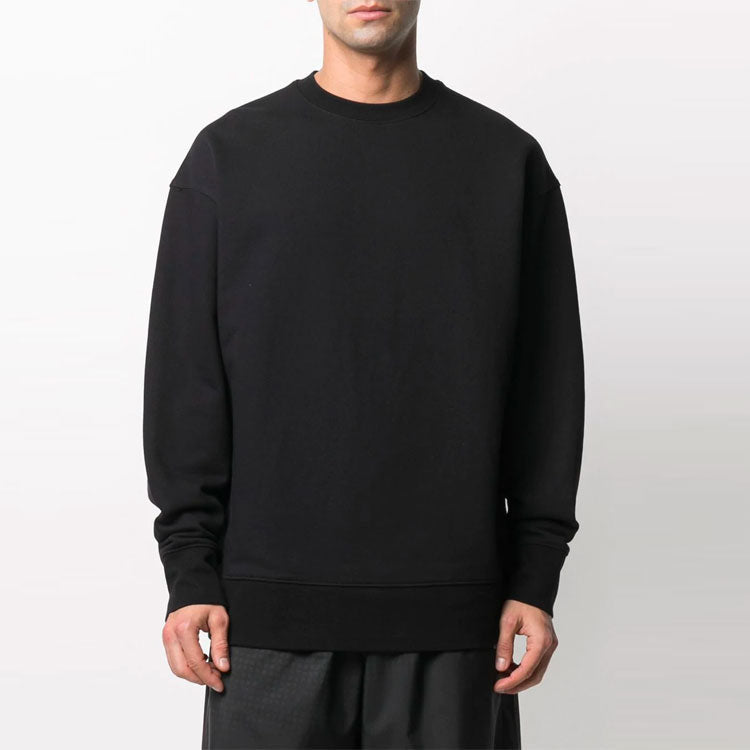 Men's Y-3 SS21 Logo Stripe Round Neck Black H16333