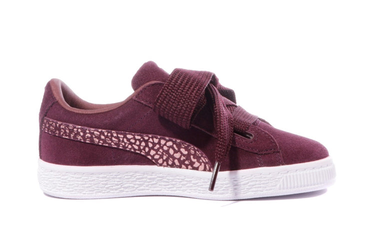 (PS) PUMA Heart Suede Animal Sneakers Red 366543-02