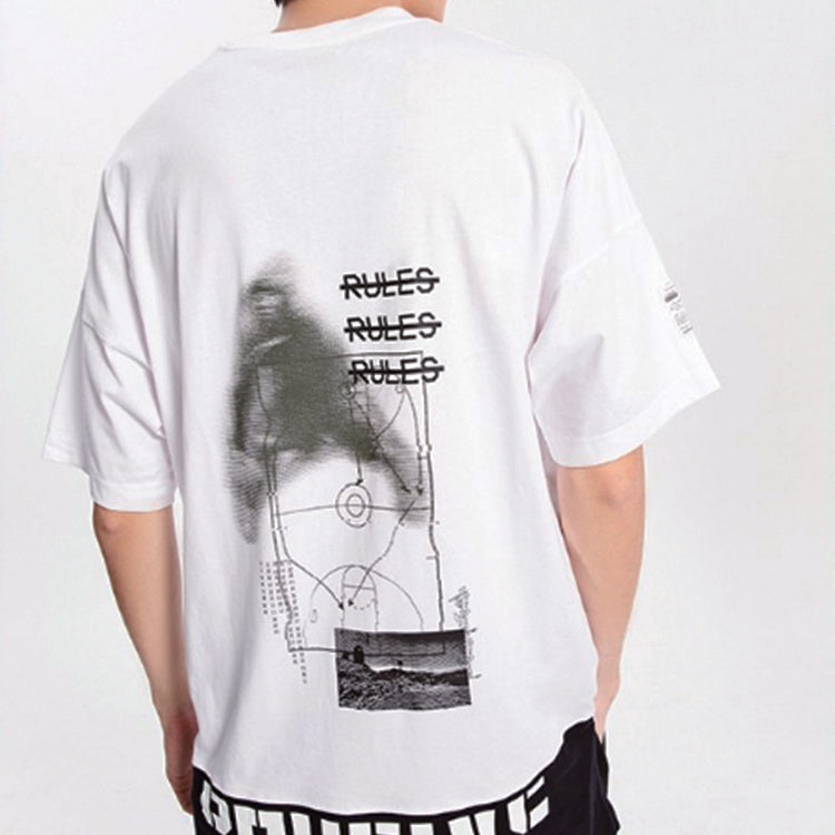 Li-Ning BADFIVE Loose Short Sleeve White AHSQ231-4