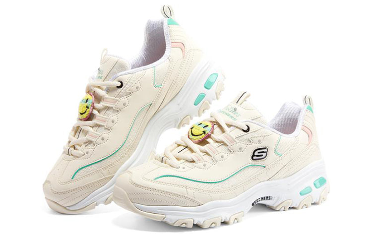 (WMNS) Skechers D'Lites 1.0 'White Teal' 896140-NTMT