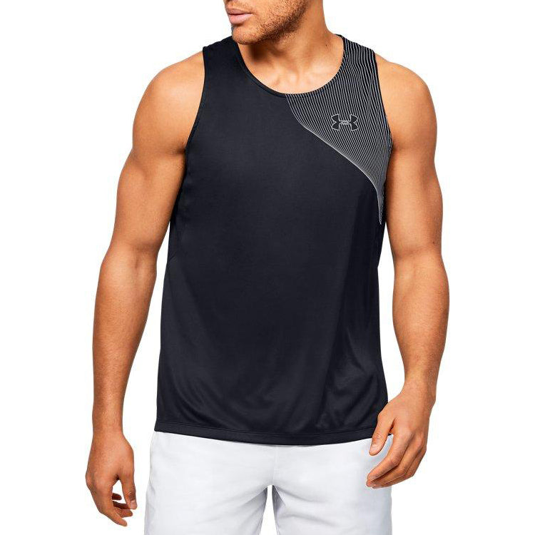 Under Armour Qualifier Iso-Chill Running Tank 'Black Grey' 1350135-002