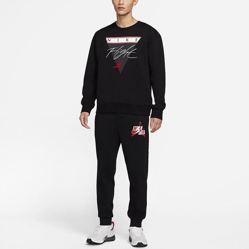 Air Jordan Flight MENS Print Crew-neck Sports Black CZ8265-010