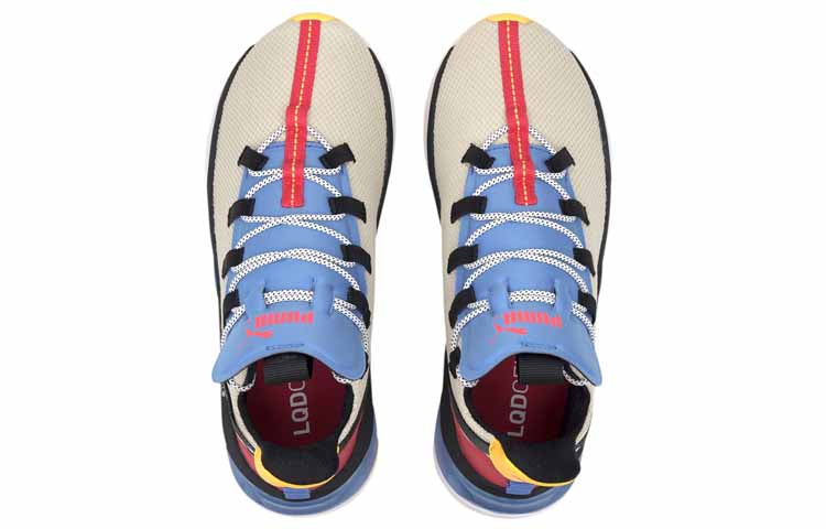 (WMNS) PUMA Lqdcell Shatter XT Trail Running Shoe White/Blue/Yellow 193036-01