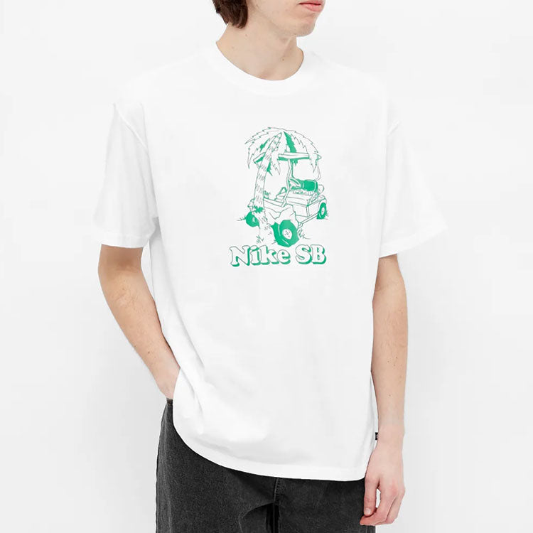 Nike SB Skateboard Sports Funny Cartoon Printing Short Sleeve White DD1308-100