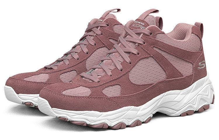 (WMNS) Skechers D'Lites High-Top Daddy Shoes Pink 66666233-MVE