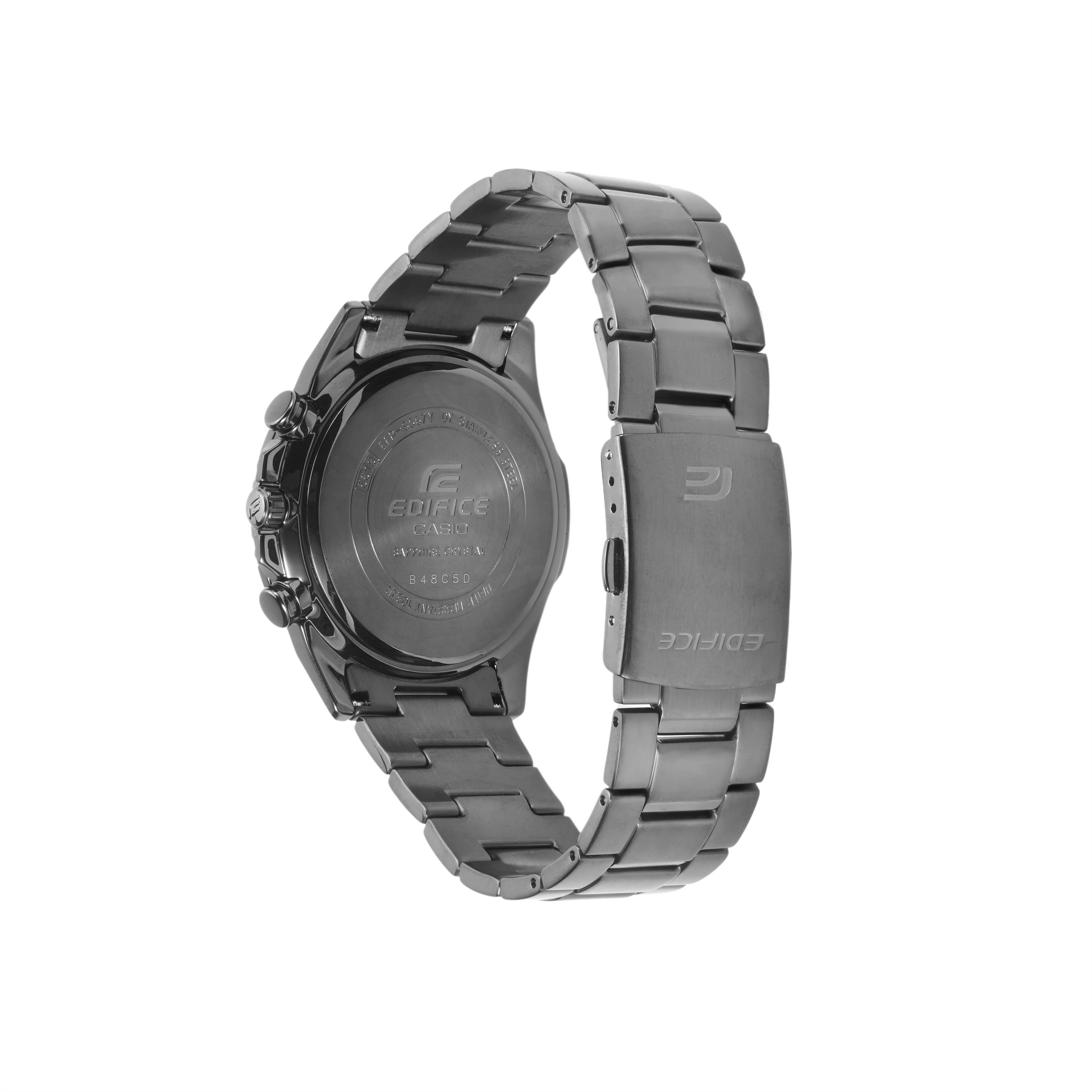 CASIO EDIFICE Waterproof Sapphire Crystal Quartz Solar Powered Mens Black Analog EFR-S567YDC-1AUPR