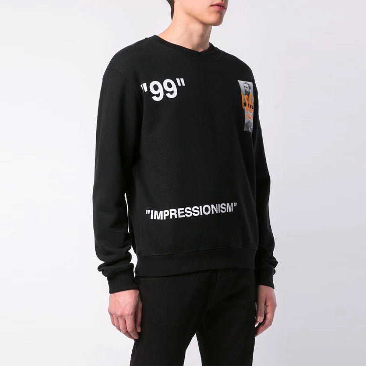 Off-White SS19 99 Impressionism Round Neck Sweater OMBA025R19B970091088