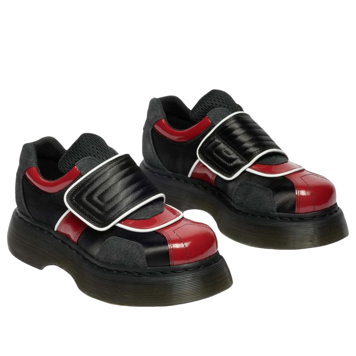Dr. Martens Women's Buzz Strap 'Black Scarlet Red' 42619001