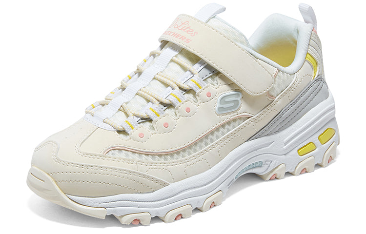(GS) Skechers Dlites Shoes 'Beige Grey' 319001L-NTMT