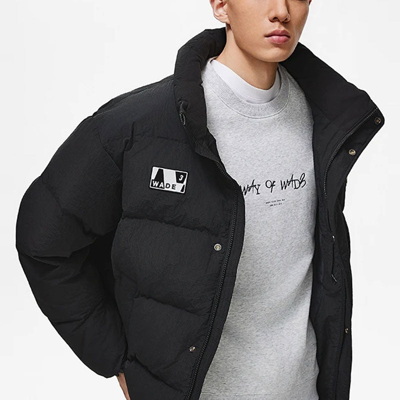Li-Ning Way Of Wade Graphic Short Down Jacket 'Black' AYMT153-1