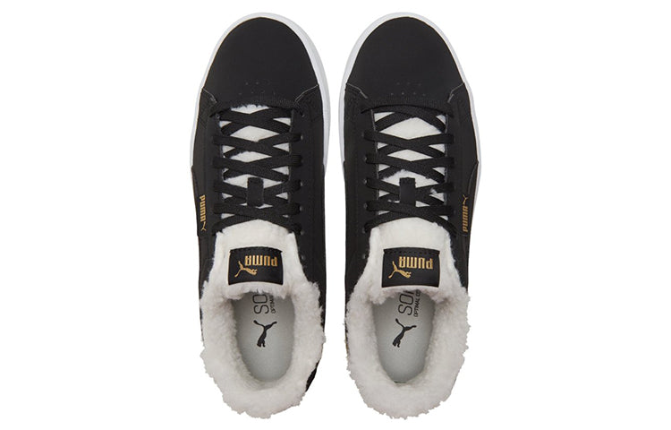 (WMNS) PUMA Jada Teddy Ws Fleece Lined Skateboarding Shoes Black 382703-01