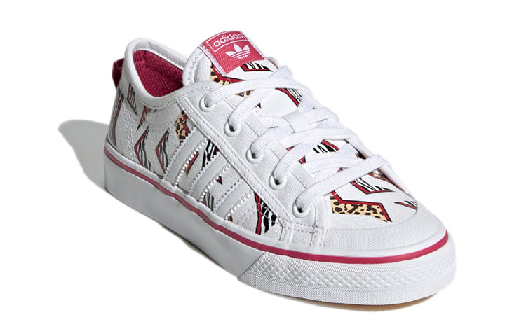 (GS) adidas Nizza J 'White Red' FY8433