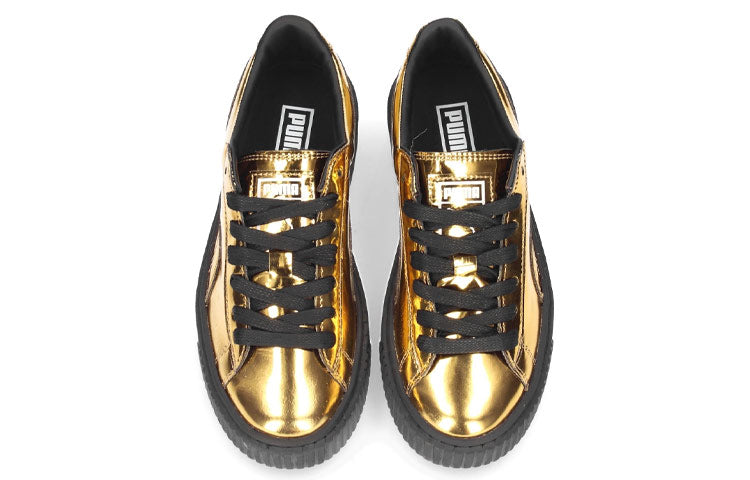 (WMNS) PUMA Basket Platform 'Metallic Gold' 362339-04