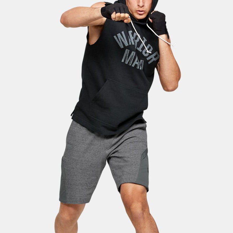 Men's Under Armour Project Rock Training Sports hooded Sleeveless Black 1352693-001