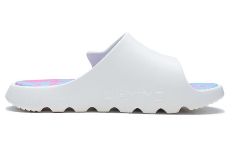 (WMNS) Li-Ning LNBB Slides 'White Blue' ABTS004-3