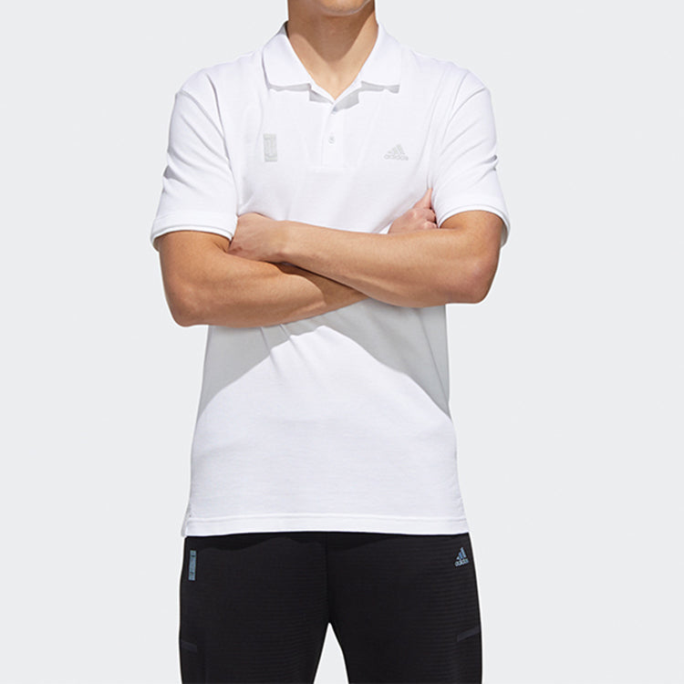 adidas WJ POLO Simple Short-sleevepolo Shirt Men White GL0387