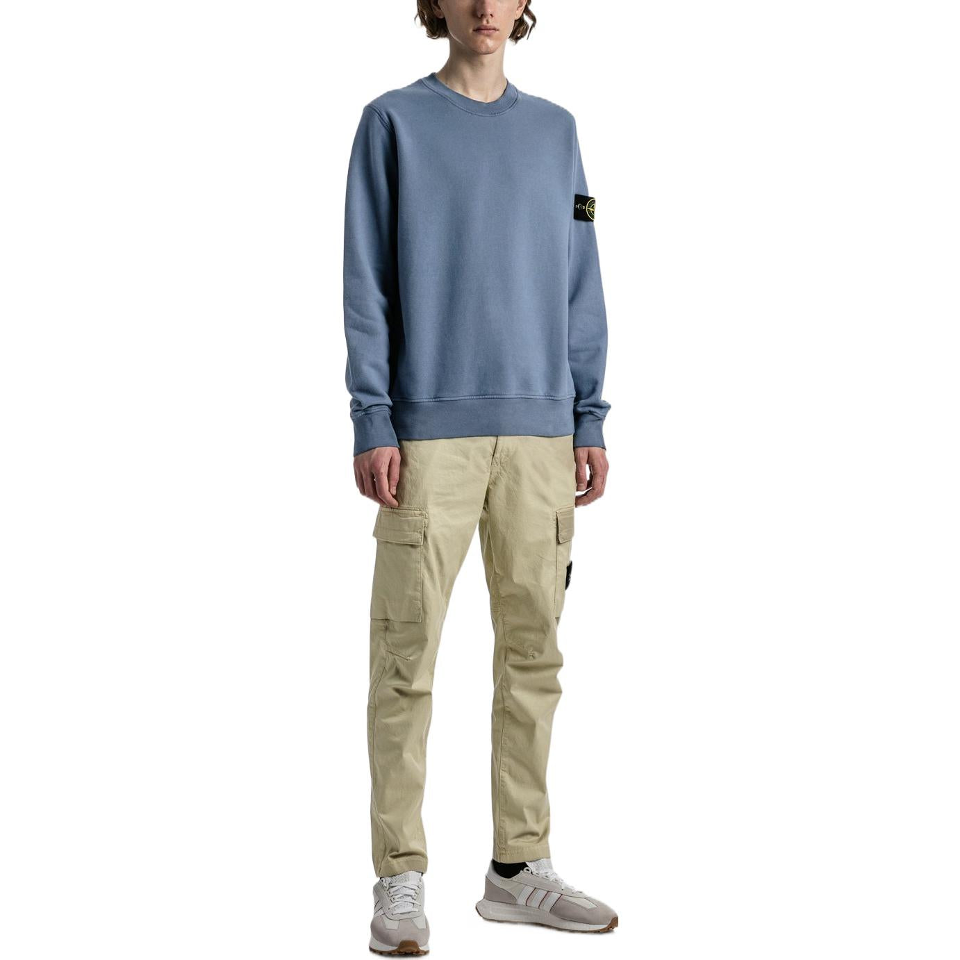 STONE ISLANDGarment Dyed Felpa Sweatshirt 'Blue' 771563020-V0024