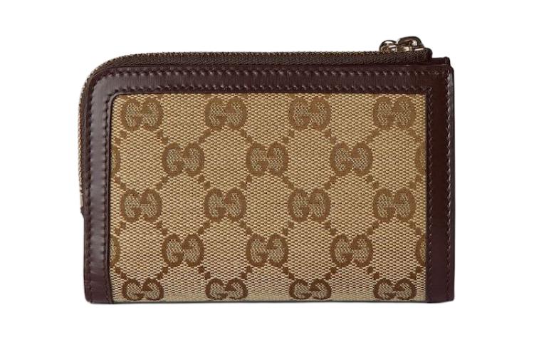 (WMNS) Gucci Luce Mini Wallet 'Beige Ebony Canvas' 790036-FADHW-9742