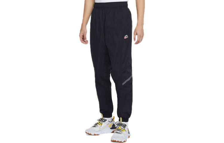 Nike Sportswear Windrunner Woven Breathable Bundle Feet Sports Long Pants Black CU4429-010