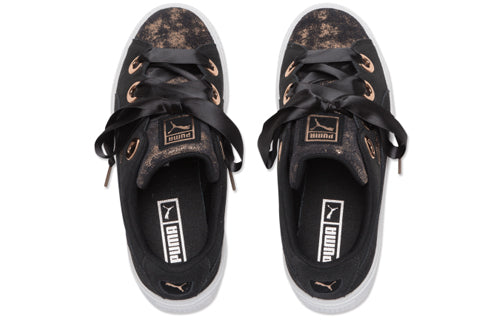 (WMNS) PUMA Platform Kiss Artica 'Black Gold' 366707-02