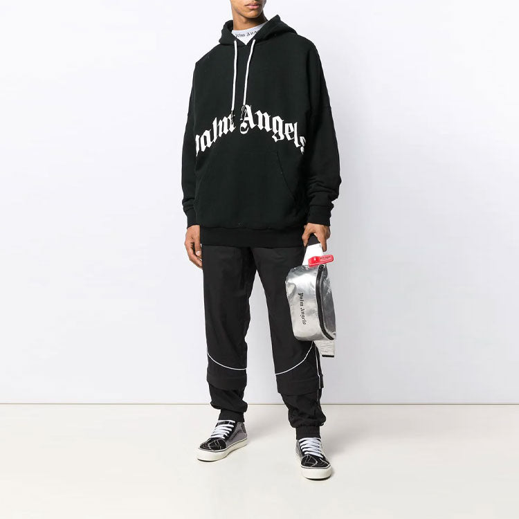 Men's PALM ANGELS Large Logo Skeleton Pattern Black PMBB036E194410141001