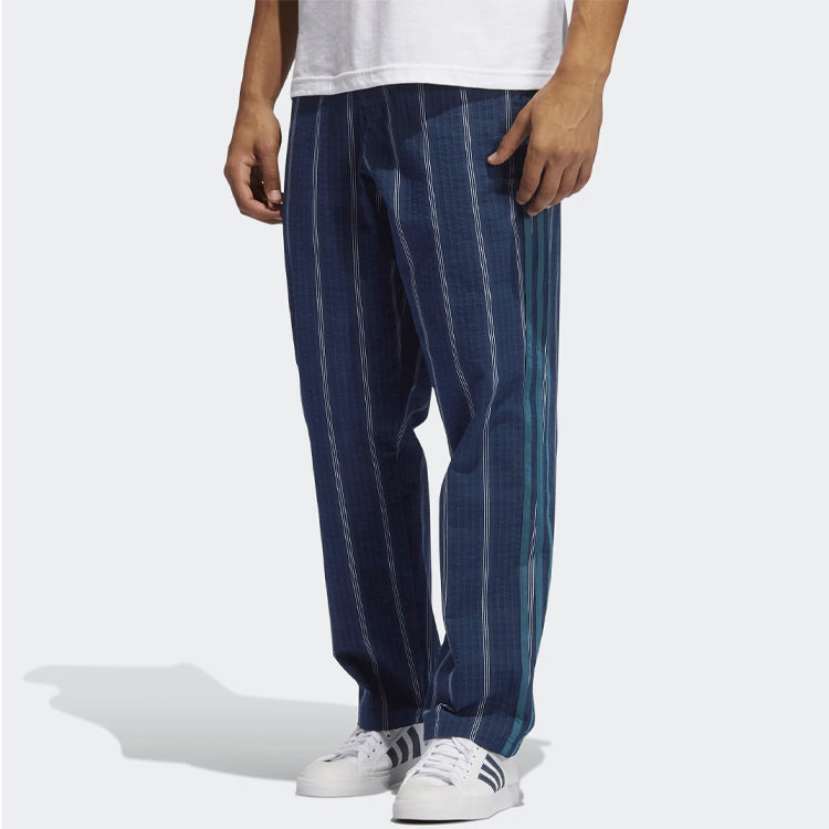 adidas originals Mw Tp Contrasting Colors Straight Sports Pants Navy Blue GN3796