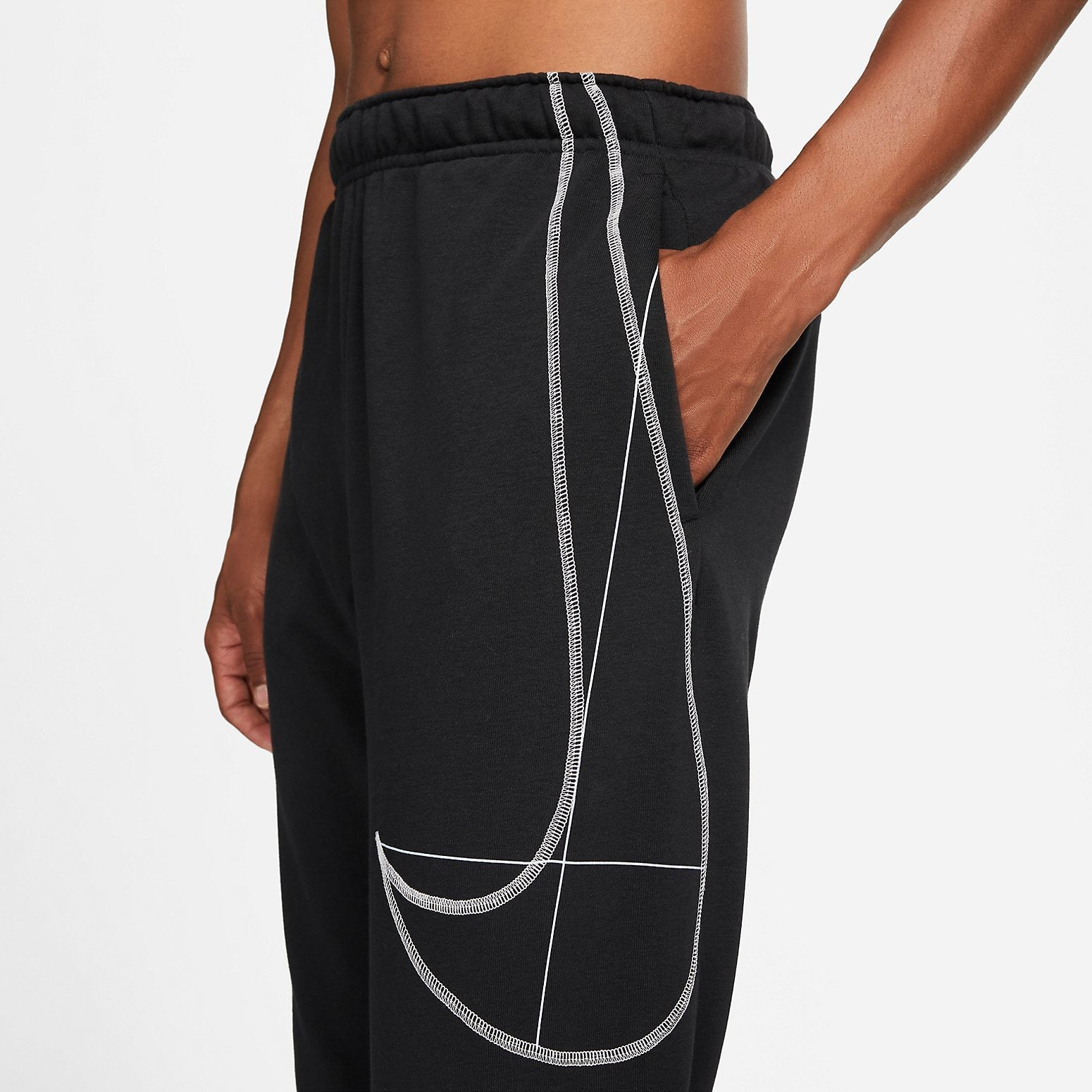 Nike Dri-FIT Fleece Tapered Running Pants 'Black' DQ6614-010