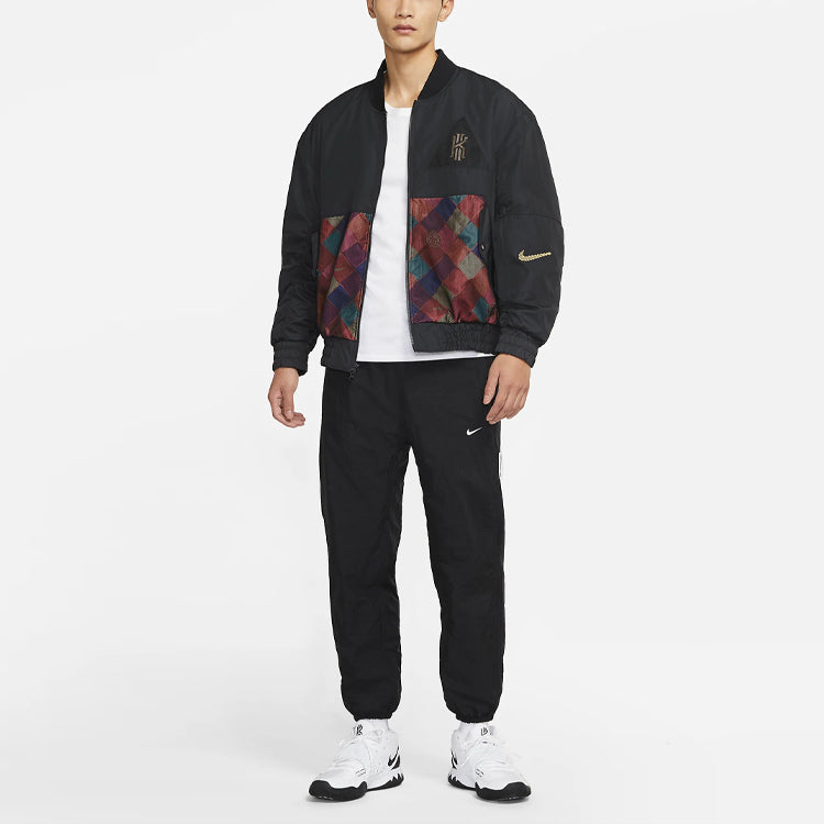Nike Kyrie Protect Irving Sports Print Basketball Jacket For Men Black DD6930-010