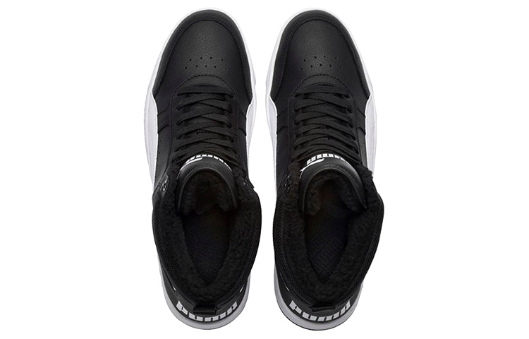 (WMNS) PUMA Rebound Street V2 Fur 'Black White' 363717-05