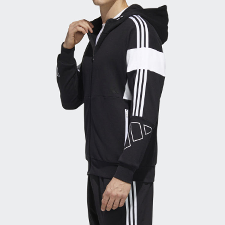 adidas UB HTT SILO Splicing Hooded Jacket Black GF3995