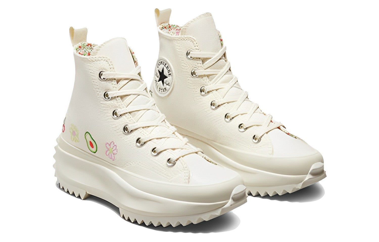 Converse Run Star Hike Platform High 'Embroidered Fruits & Florals' A03560C
