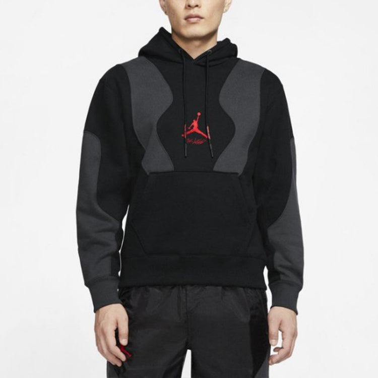Air Jordan x Off-White Embroidered logo Hoodie Asia Sizing 'Black' CV0541-010