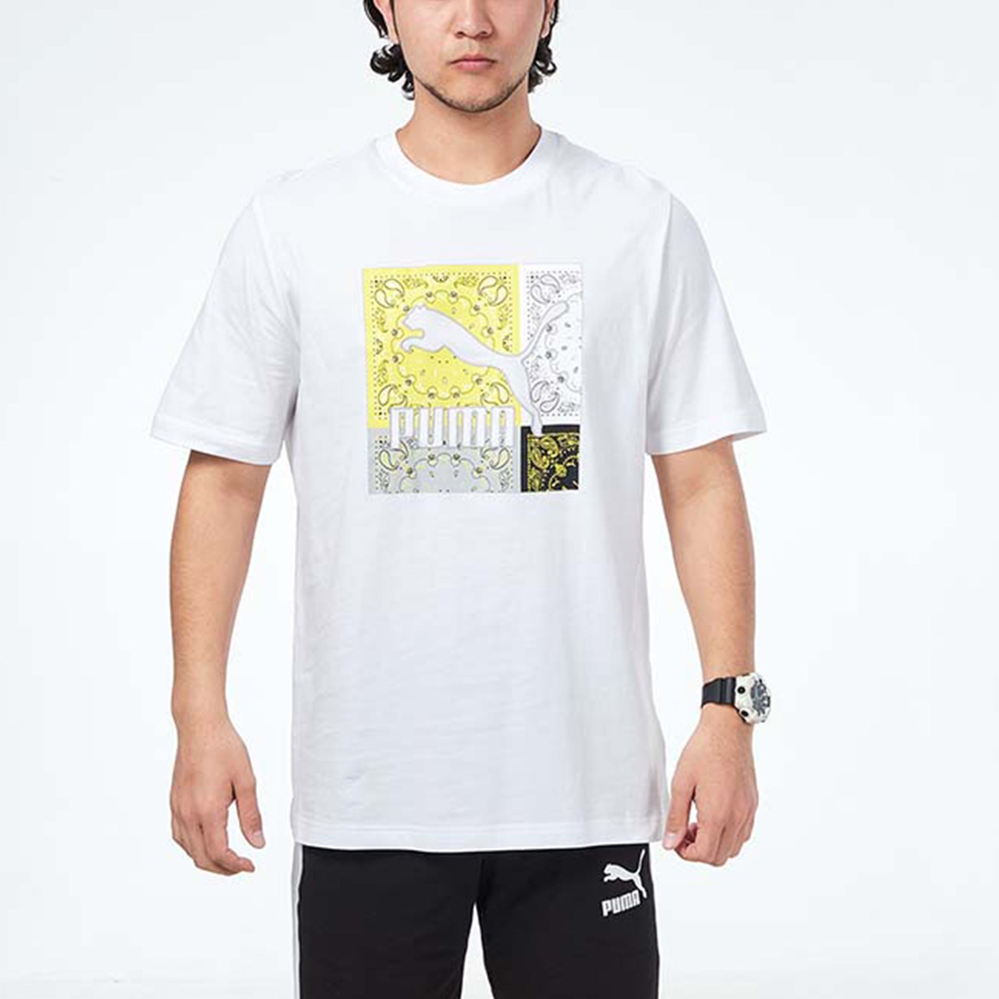 PUMA OB Graphic T-Shirt 'White' 532653-02