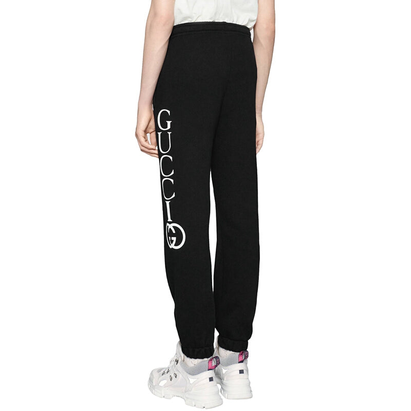 Gucci Logo Printing Casual Sports Pants Black 497252-X3Q37-1082