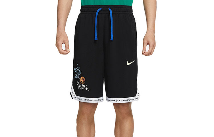 Nike Cartoon Painting Printing Sports Shorts Black DV3193-010