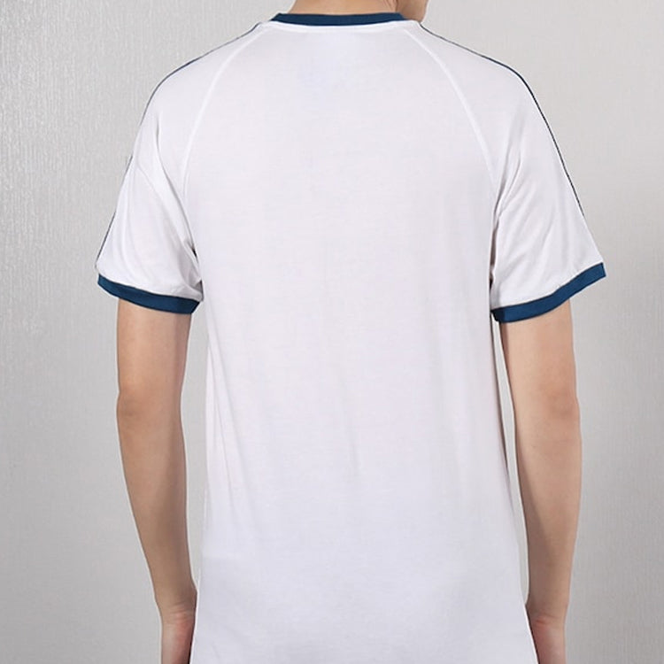 adidas originals Sports Round Neck Short Sleeve 77 Retro White DY1532