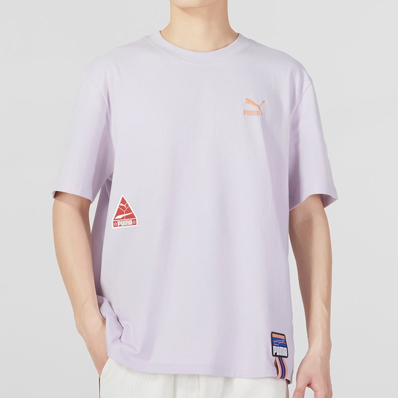 PUMA Sportswear Logo Tee 'Purple' 677382-17
