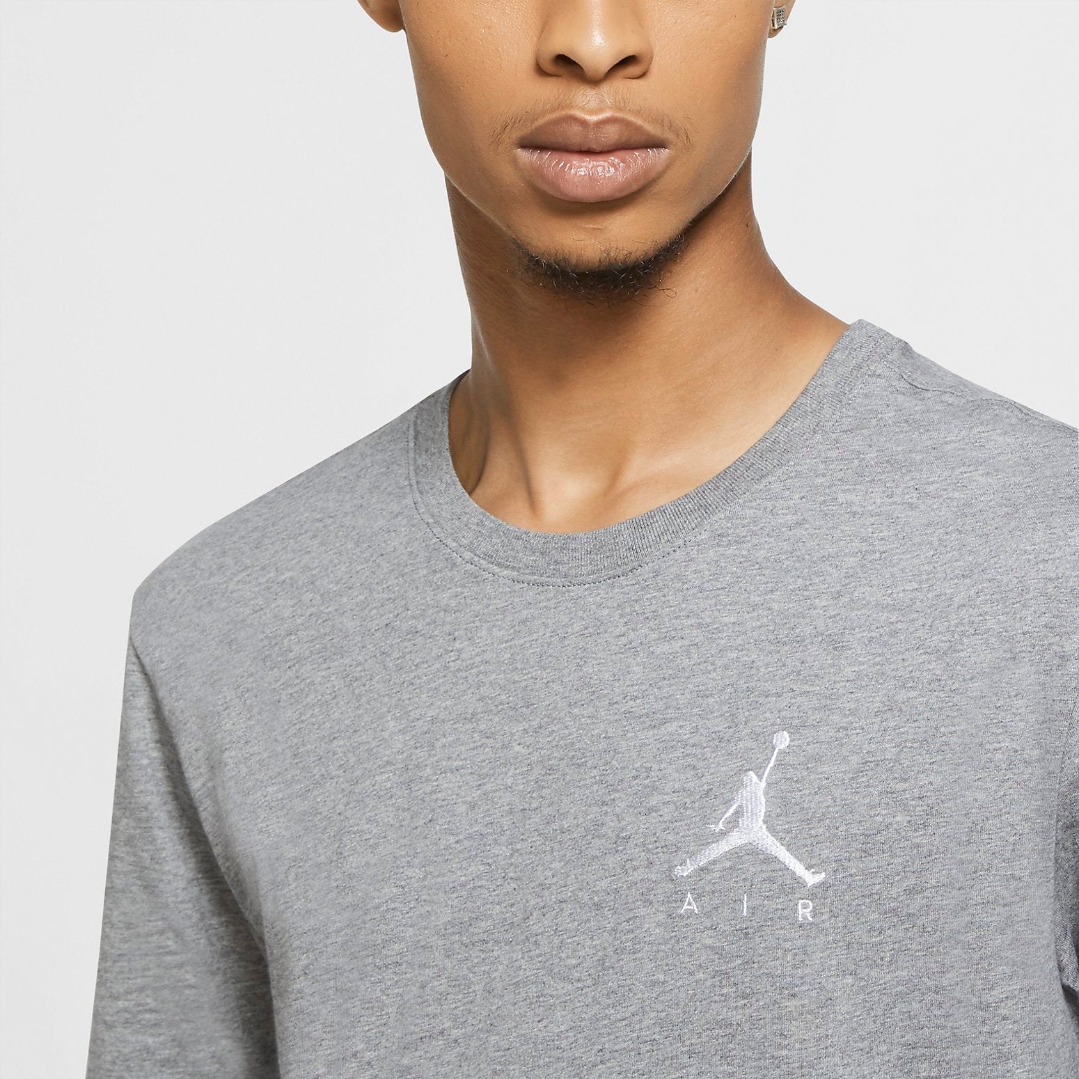 Air Jordan Jumpman Air Embroidered T-Shirt 'Grey' AH5297-091