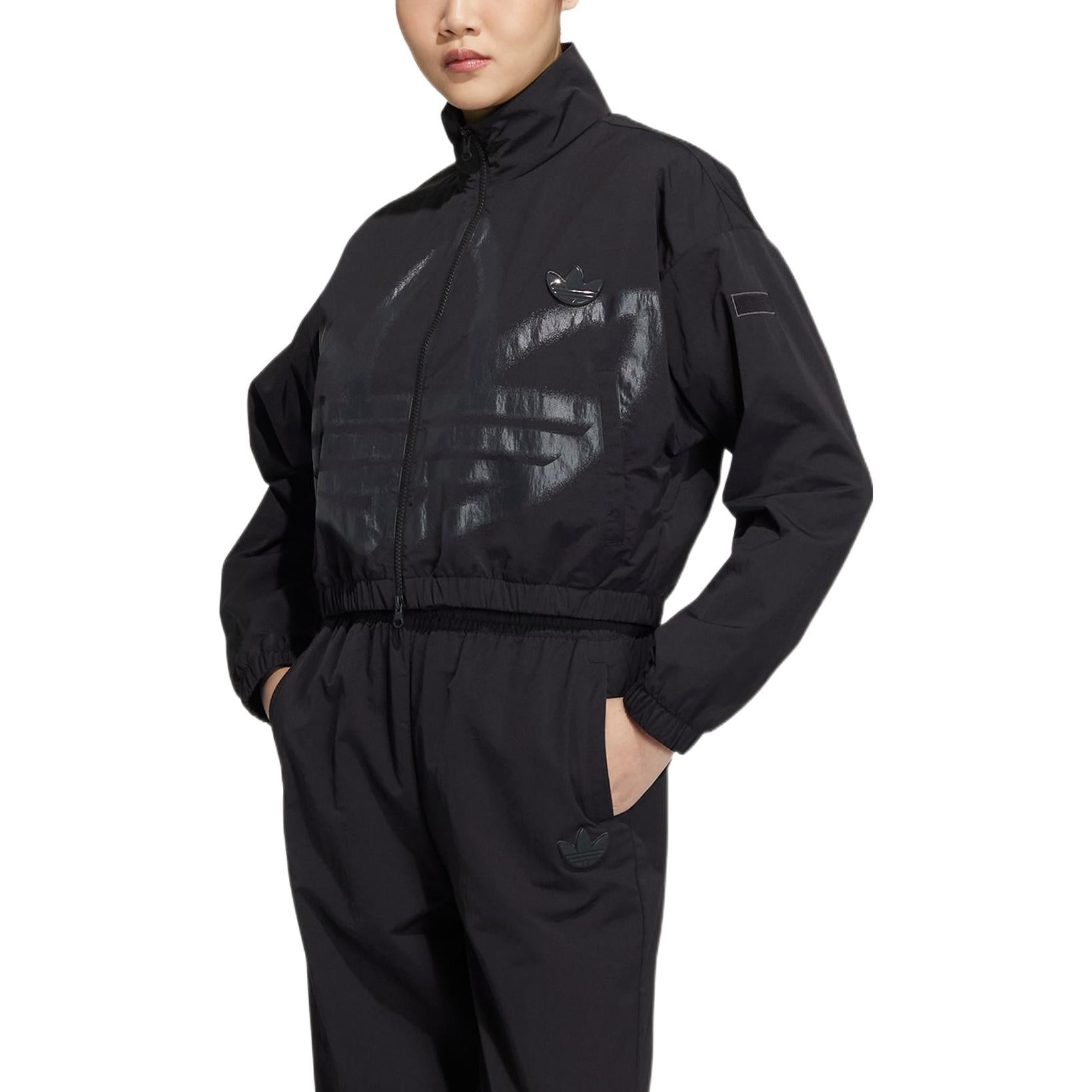 (WMNS) adidas Adicolor Track Jacket Asia Sizing 'Black' HS1937