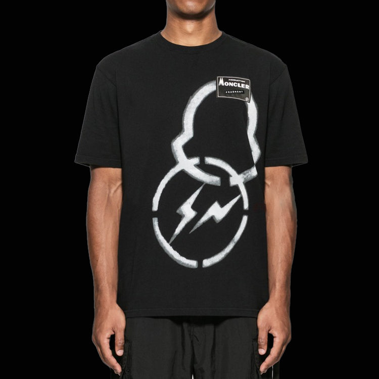 Men's Moncler x Fragment Design Crossover Short Sleeve Black 09U8C707108392B999