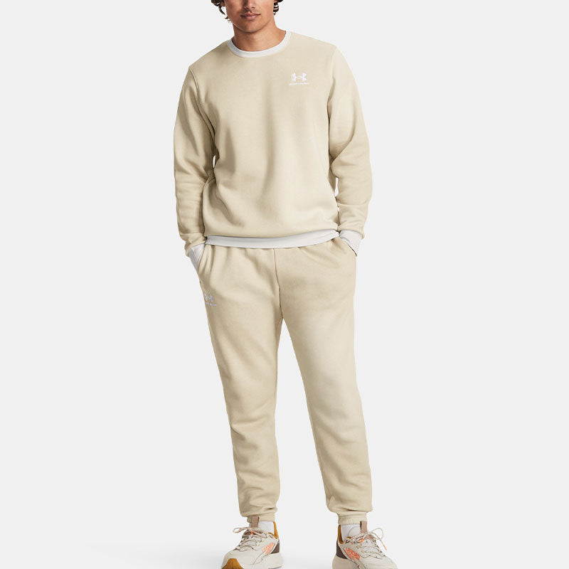 Under Armour Essential Fleece Joggers 'Beige' 1381216-289