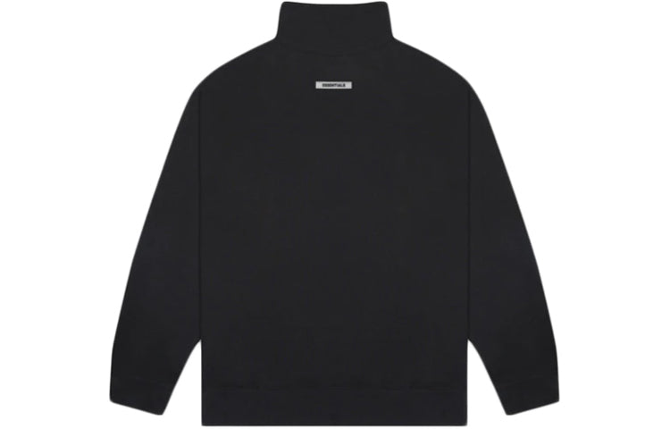 Fear of God Essentials SS20 Black Mock Neck Sweatshirt FOG-SS20-269