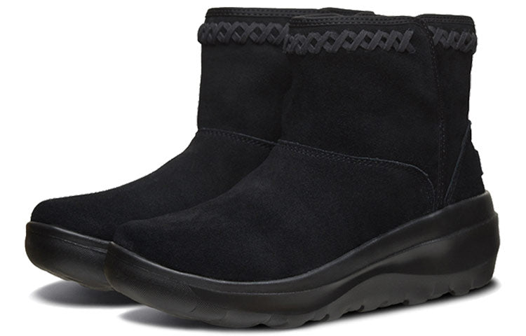 (WMNS) Skechers On-The-Go Snow Boots Black 15544-BBK