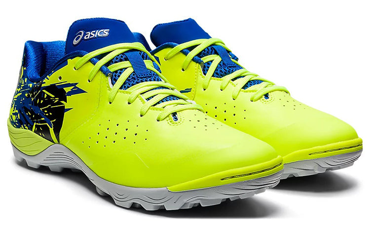 ASICS Unisex Toque 7 TF Turf Soccer Shoes Yellow/Blue 1113A025-751