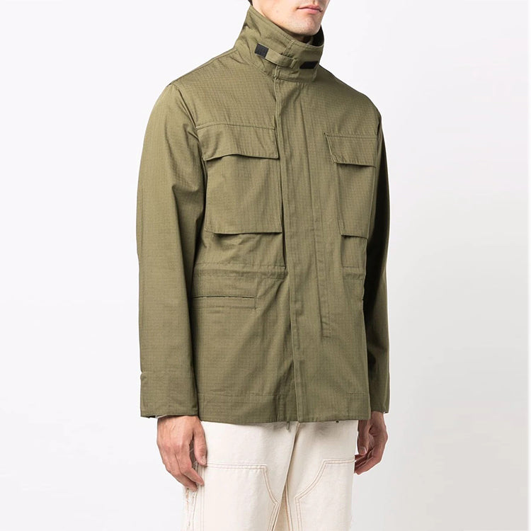 Off-White FW21 Arrow Pattern Jacket Version Green OMEL021F21FAB0025555