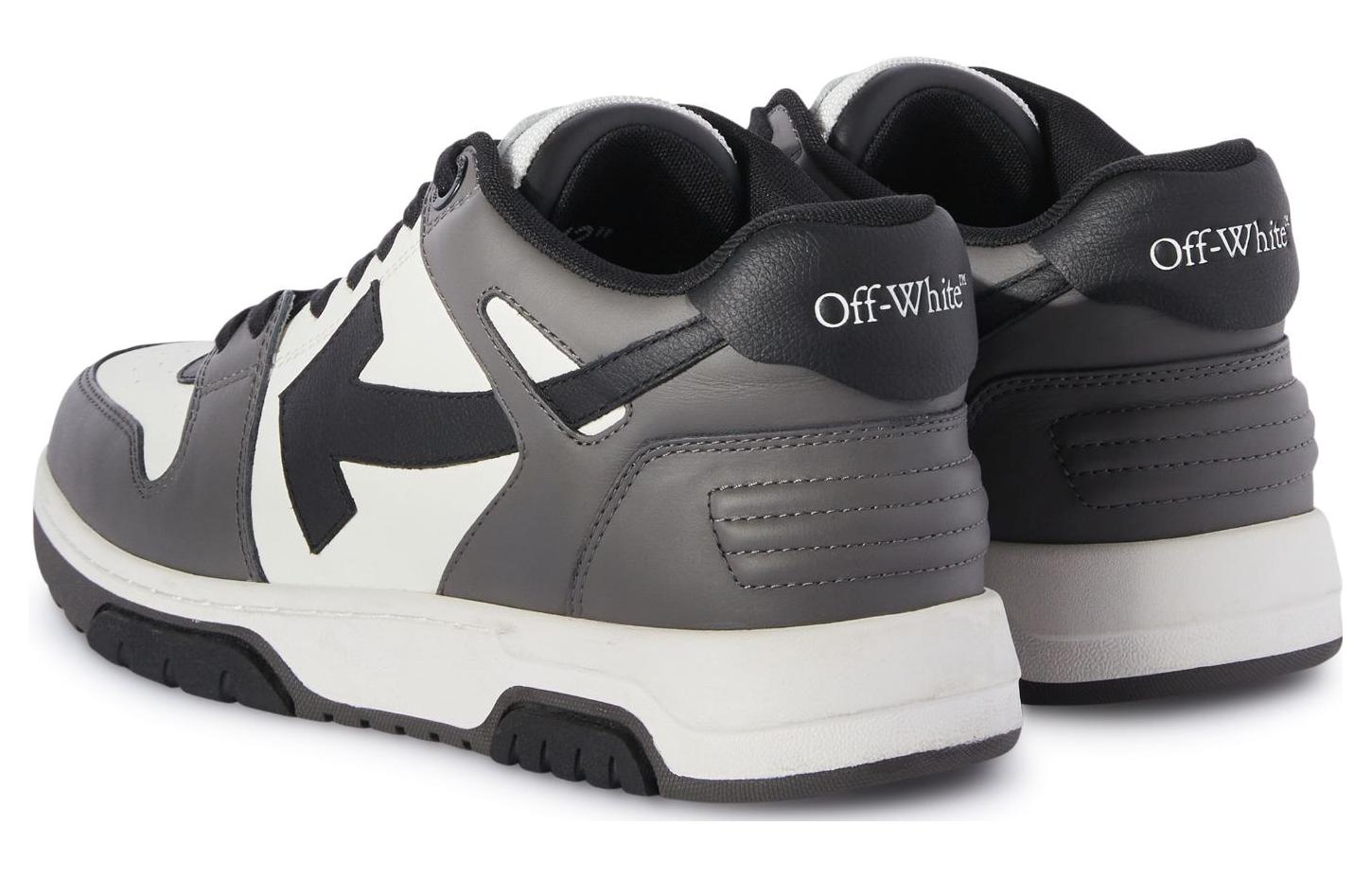 Off-White Out Of Office OOO Low Tops 'Dark Grey Black' OMIA189S24LEA0060710