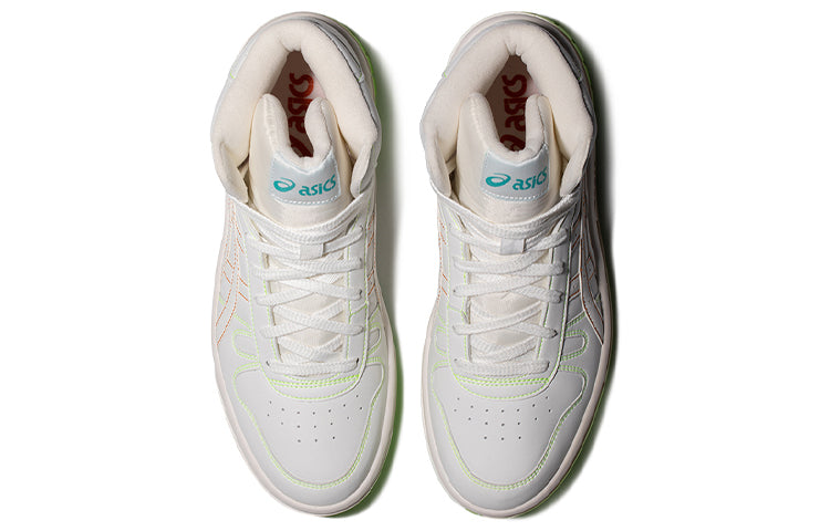 ASICS Unisex Court Mz-Hi High-top Sneakers White/Green 1203A177-100