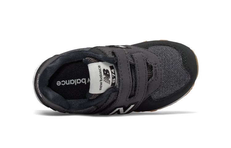 (TD) New Balance 574 Hook & Loop 'Black White' IV574DMK